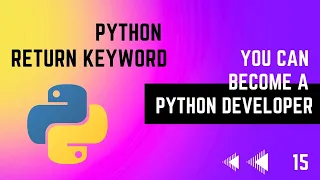 Return Keyword in Python Python Tutorial Series EMC Academy