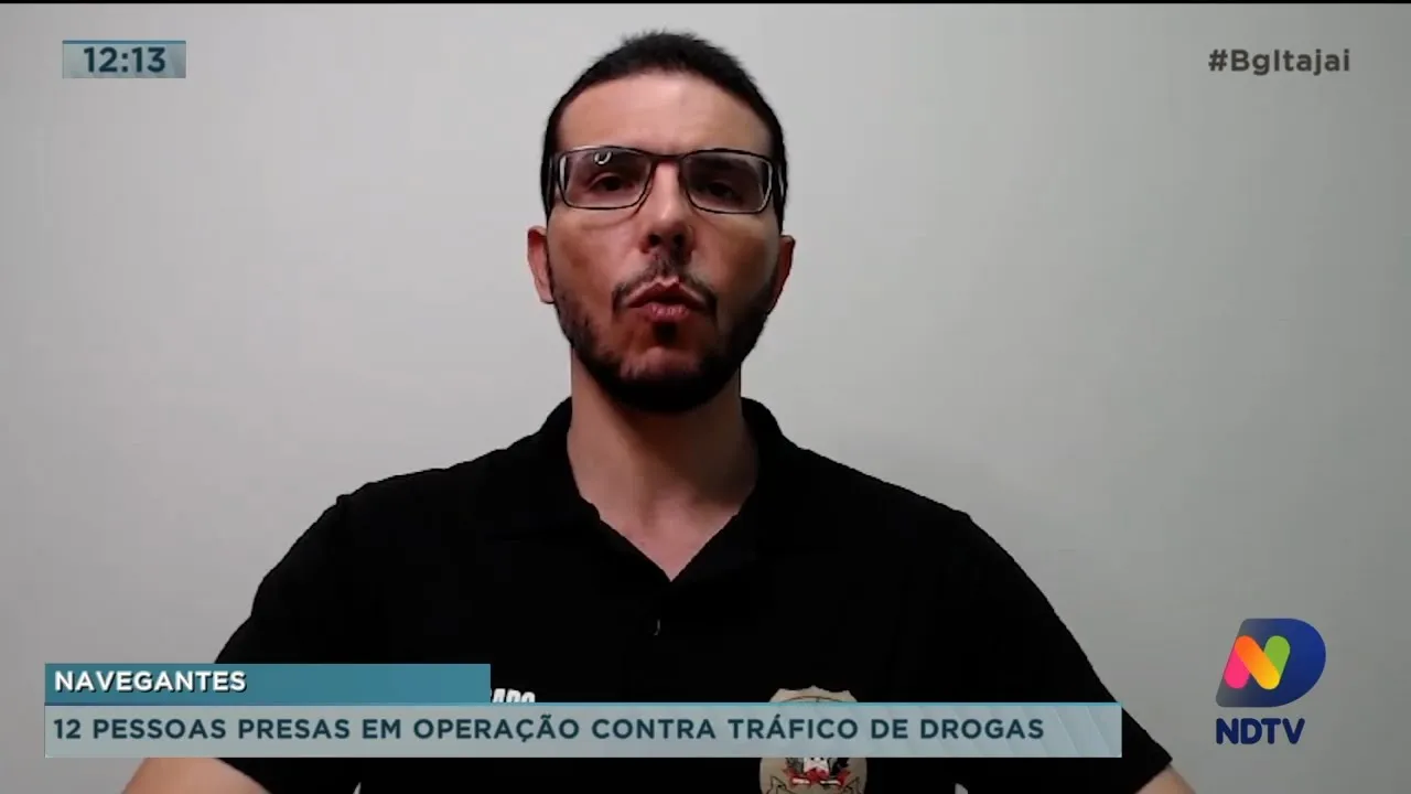 12 pessoas presas em operação contra tráfico de drogas em Navegantes