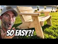 Man builds CHEAPEST Adirondack CHAIR on YouTube