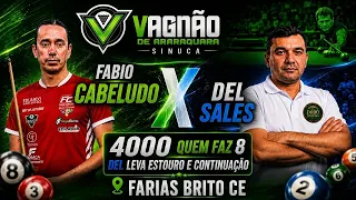 🔴 FABIO CABELUDO X DEL SALES FARIAS BRITO AO VIVO 🎱 | GRANDE DUELO DE SINUCA | 19/08/2026