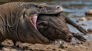 The deadly Struggles ! #komodo #komododragons #wildlife