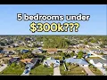 5 Bedroom Home Under 300K in Palm Bay FL Full Tour