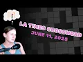Crushed it LA Times Crossword June 11 2025