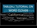 Tableau Word Cloud Tutorial