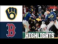 Milwaukee Brewers vs Boston Red Sox Full Game Highlights ESPN MLB