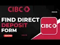 How To Find Direct Deposit Form on CIBC