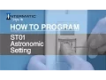 How to Program the ST01 Astronomic Setting