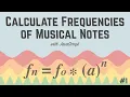 Calculate Frequencies of Musical Notes with JavaScript - Part 1