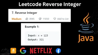 REVERSE INTEGER LEETCODE 7 SOLUTION IN JAVA REVERSE INTEGER ANSWER LEETCODE 7 DISCUSSION