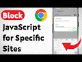 How to Block JavaScript for Specific Sites in Google Chrome Mobile Updated