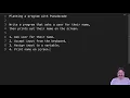 Planning With Pseudocode Python