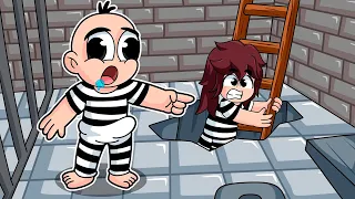 ¡Escapa de la PRISION de ALTA SEGURIDADA! 😱 BEBE NOOB en MINECRAFT