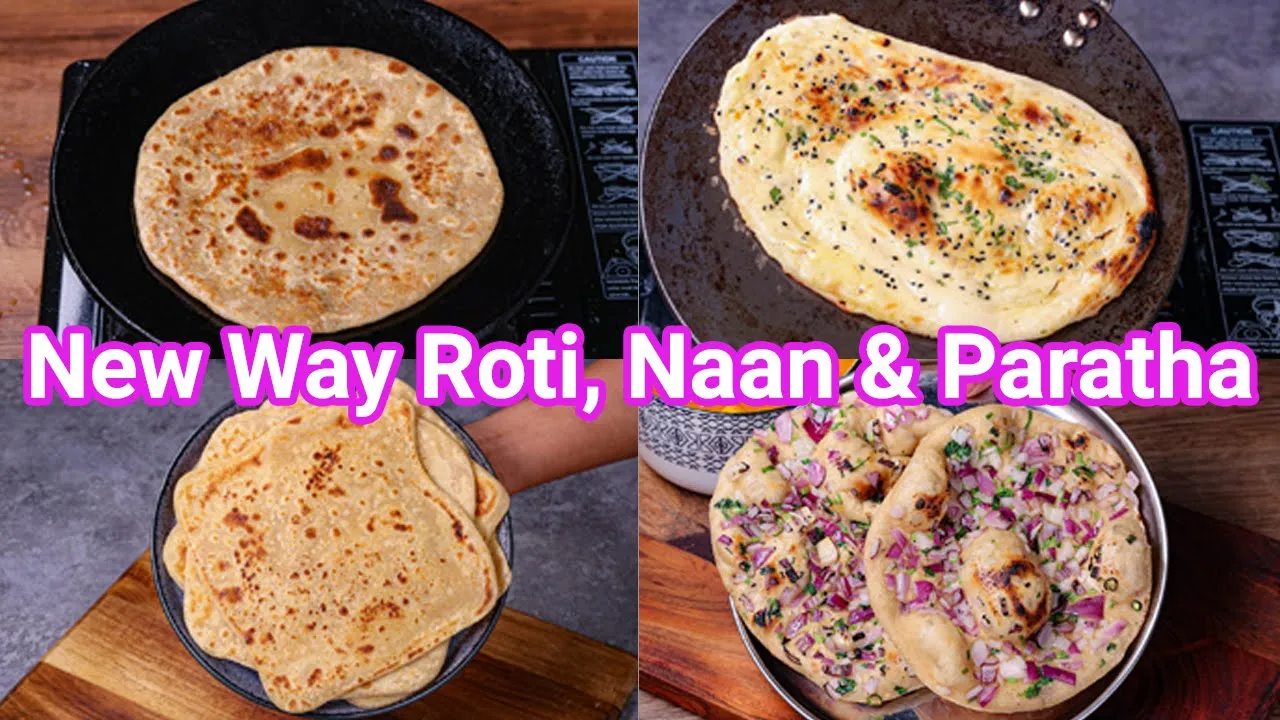 New Way to Make Roti, Naan & Paratha - Perfect Alternative to Same Boring Chapati & Phulka