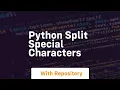 python split special characters