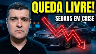 JÁ ERA? GRAVE CRISE dos SEDÃS! POR QUE O BRASIL DESISTIU desse TIPO DE CARRO?