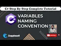 Variables Naming Convention in C Bangla Tutorial