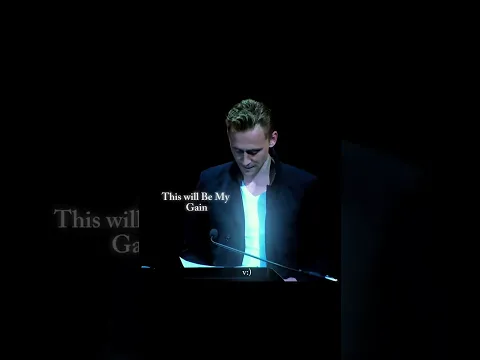Tom Hiddleston /“All This I Did” A Voice That Feels Like Poetry / Softer side of Loki we rarely see.