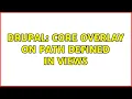 Drupal Core overlay on path defined in views