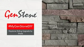 MyGenStoneDIY - Keystone Siding Upgrade by Sheila Faux Stone Home DIY Project
