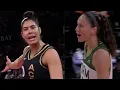 Heated Exchange Sue Bird Shoved By Kelsey Plum In Game 1 Semifinals WNBA Playoffs