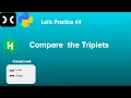 Compare the Triplets HackerRank Python Programming Coding