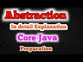 Abstraction In JAVA In Detail Explanation Hindi aadiandjava