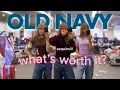 inside the fitting room at OLD NAVY i tried on A LOT now i have a haul vlogmas day 12