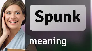 Spunk what is SPUNK meaning