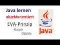 Java lernen 10 - EVA-Prinzip objektorientiert Klassen Objekte Methoden Objektkommunikation