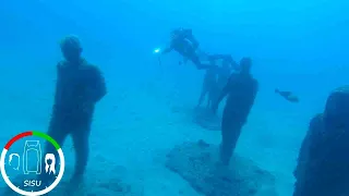 #60 Diving Museo Atlántico and Cooking Lunch on Timanfaya Volcano Lanzarotte Canaries | Sailing Sisu