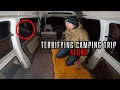 CAMPING ALONE INSIDE MY VAN at USA MOST HAUNTED FARM VERY SCARY