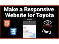 Make a Responsive Toyota Website Using Part