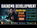 JavaScript Crash Course 2026 Part 1 Variables to Functions Backend Series