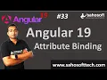 Attribute binding in Angular 19 Data Binding in angular Angular 19 Tutorials in Hindi