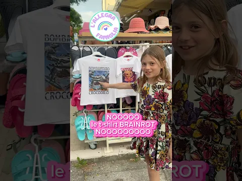 Video Thumbnail: NOOO le t-shirt BRAINROT nooooo 😁 #ballerinacappuccina #bombardirocrocodilo #tungtungtungsahur