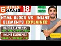 HTML Block and Inline Elements Inline and Block Elements in HTML skillsepisode