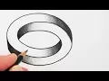 How to Draw a Simple Optical Illusion The Impossible Oval Narrated