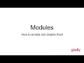 Enable and Disable Modules