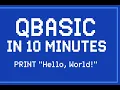 QBASIC installation Hello World guide