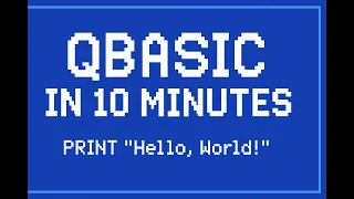 QBASIC installation Hello World guide