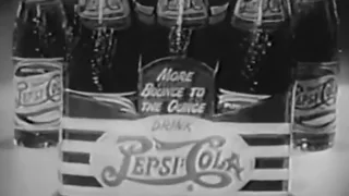 Pepsi Cola More Bounce To The Ounce 1950 TV Commercial