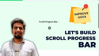 How to Create Custom Scroll progress bar in CSS Javascript Progress Bar Animation Tutorial