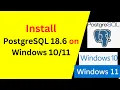 PostgreSQL 18 6 on Windows Install Configure Connect with pgAdmin psql DBeaver FULL GUIDE