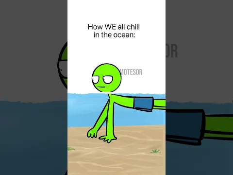 how we all chill in the ocean#shorts