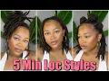 QUICK EASY EVERYDAY LOC STYLES NO RETWIST MEDIUM LENGTH LOCS
