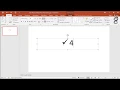 How to Insert a Check Mark Symbol in PowerPoint