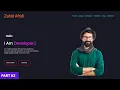 Personal Portfolio Website Using Bootstrap - JAVASCRIPT Part 2 Hero Section