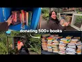 MASSIVE book unhaul donating 500 books to Little Free Libraries
