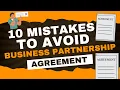 10 Mistakes to Avoid in Business Partnership Agreement