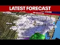 DC SNOW 3PM FORECAST Slow moving system bring winter weather